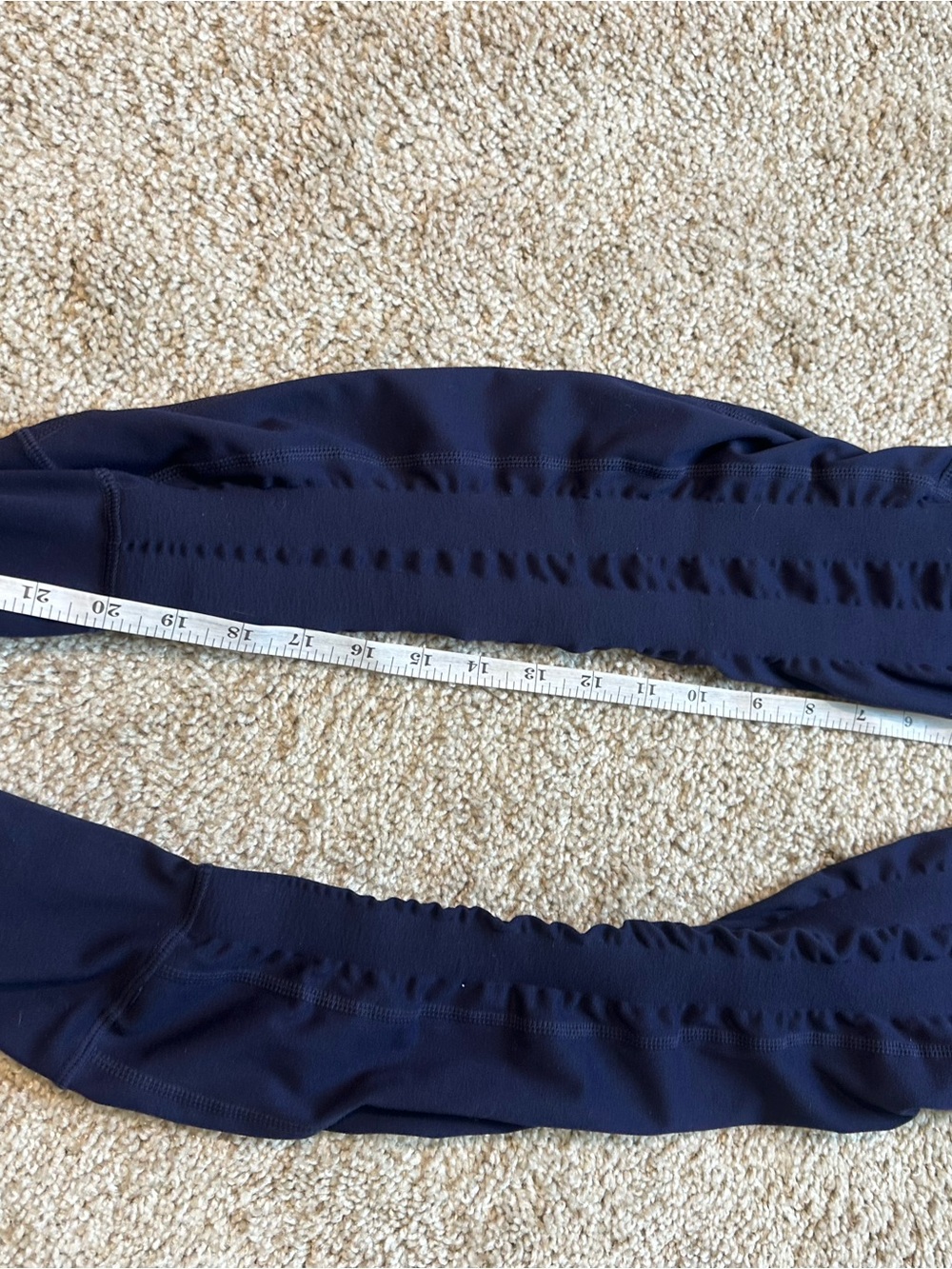 Sweetflex Navy Hi Rise Booty Band Pocket Leggings Size 6 Yoga Athletic - Picture 4 of 7